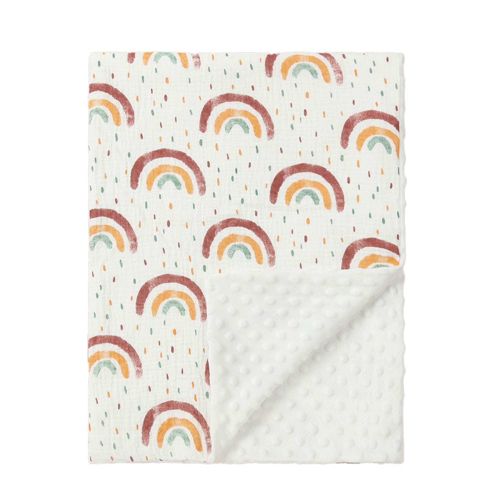 Buxuaaaa Unisex Baby Blanket Multi-pattern Blanket with Dotted Backing Essential Soft Wrap for Newborns Boys & Girls Baby