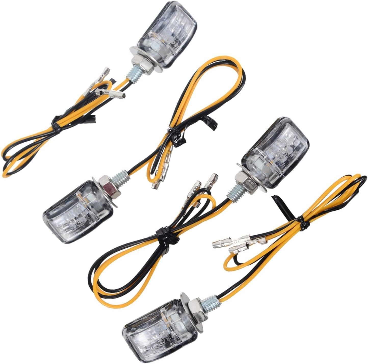 Mini uniwersalne wskaźniki Dla Kierunkowskazy motocyklowe 4 szt. 12 V bursztynowe diody LED do motocykli terenowych Dla Mini kierunkowskaz