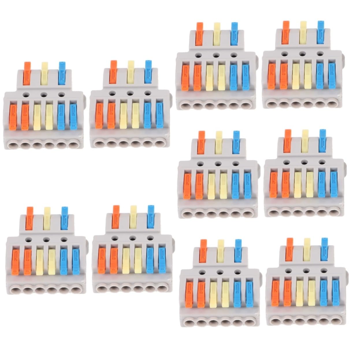 Gatuida 10stücke Kompakte Schnellverbinder Für Elektrische Kabel Einstellbare Klemmen Für Heimdekoration Und Autoanwendungen Sicher Und Werkzeuglos Handhabung