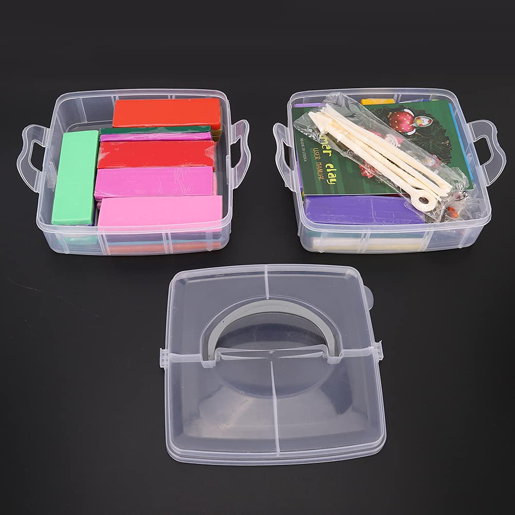 Weiches Polymer-Ton-Set, Modelliermasse für Kinder, ungiftiger farbiger Ton mit glatter Textur für DIY‑Bastelarbeiten und Skulpturen, pädagogisches Kreativspielzeug mit (50 Farben, 20 g Karton +
