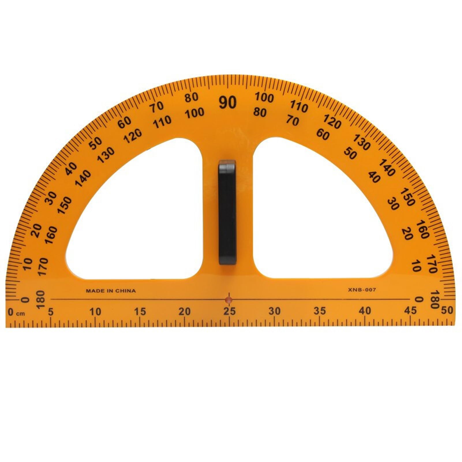 Generic Großer Lehrer-Winkelmesser, Lehrdreiecktafel, 5-teiliges Set, groß 50 cm, magnetisches Dreieckslineal, Winkelmesser, Lineal, Meter, Kompass, Lehrhilfen, A