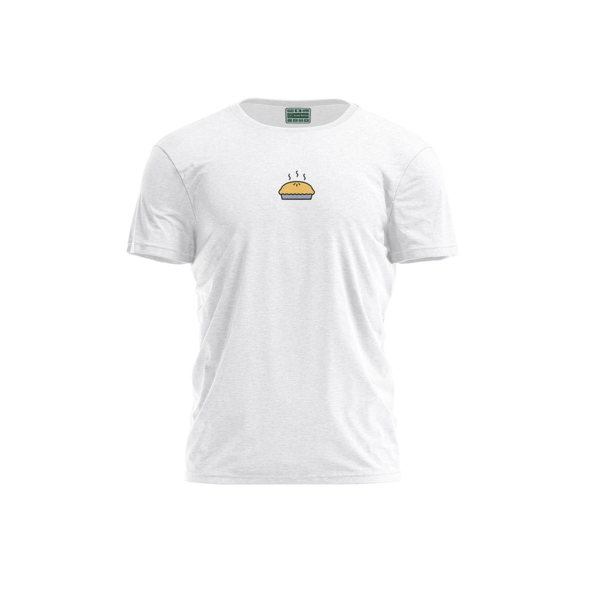 Bona Basics, Digitally Printed, Men's Basic T-Shirt,%100 Cotton, White, Casual, Men's Tops, Size: M