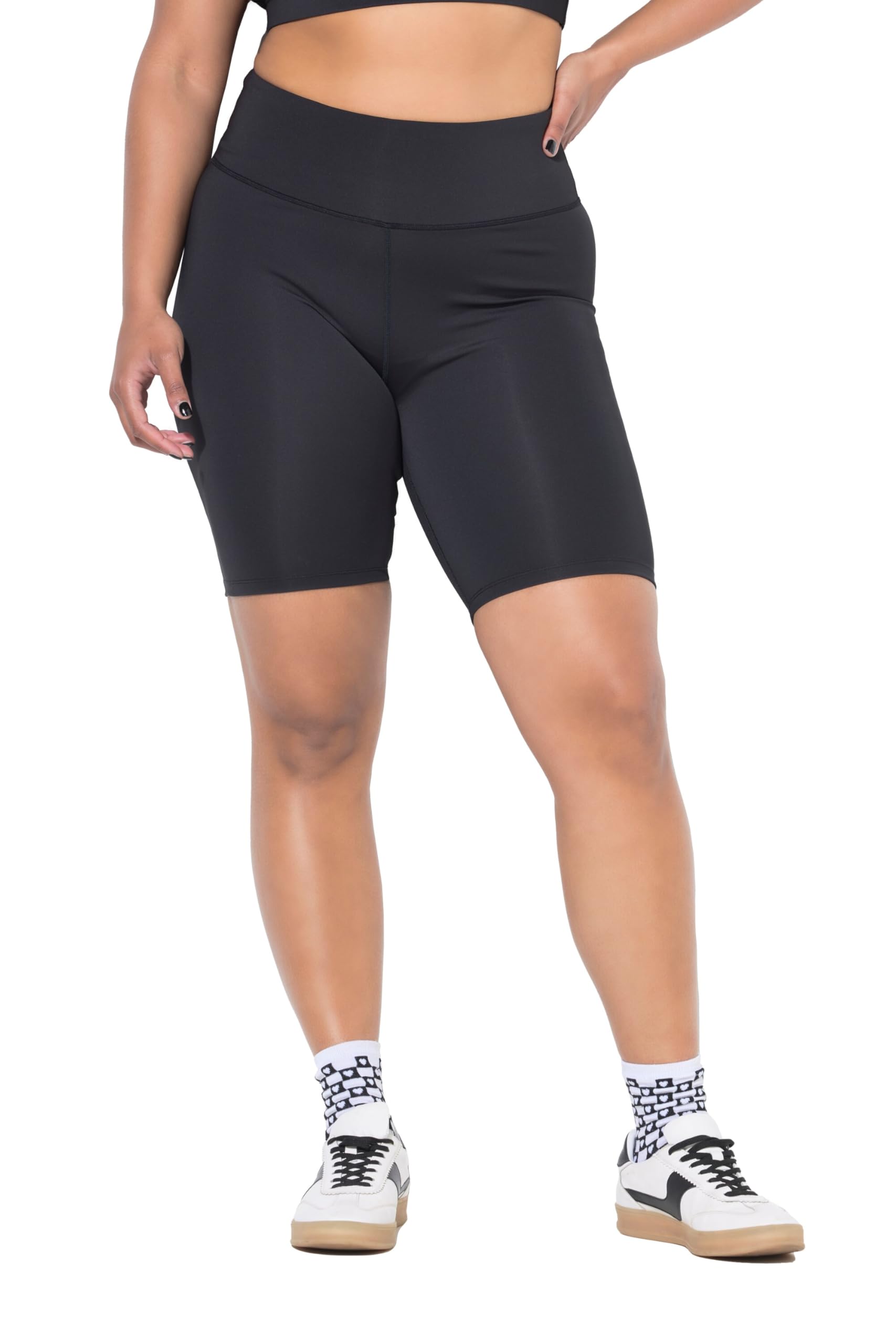 Studio Untold Damen große Größen Übergrößen Plus Size Sport-Radler, Elastikbund 842685