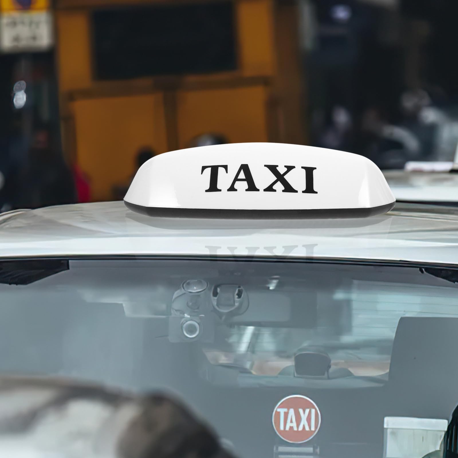 Ciieeo Lampada da Taxi Magnetica per Auto 12v Alta Luminosità e Materiale Pp Antiscossa per Guida Notturna Sicura e Visibile