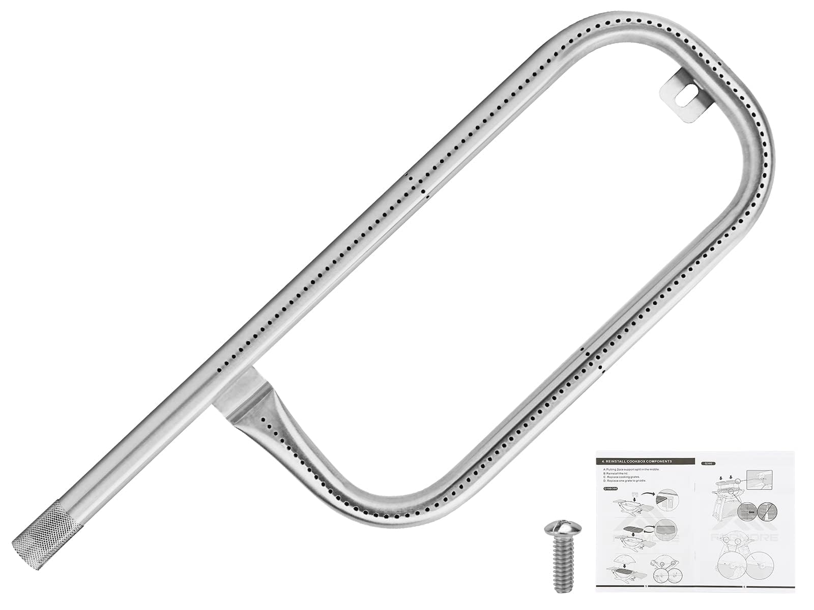Brûleur de rechange en acier inoxydable 304 durable pour gril Weber Q3200