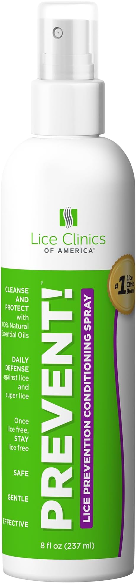 Lice Clinics of America Daily Lice Prevention Conditioning Spray – Repel Lice with 100% Natural Essential Oil