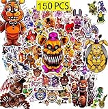150 Pcs Horror Game Stickers, Cool Skateboard Sticker, Skateboading Water Bottle Stickers, Waterproof Vinyl Decals for Suitcase Laptop Phone Guitar