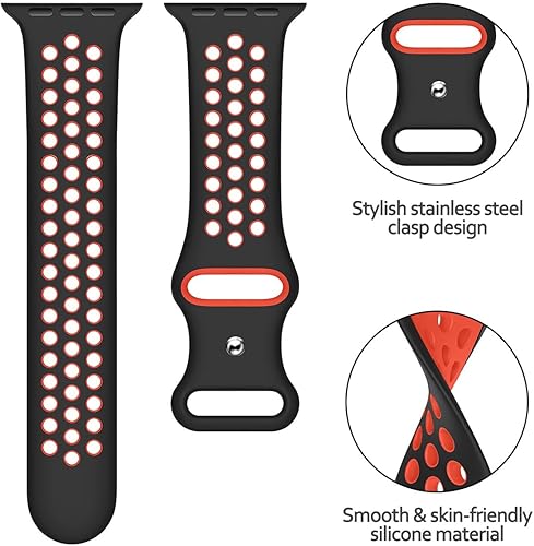 Miniatura 4 de ALMNVO Correa deportiva para Apple Watch Band de 1.575 pulgadas, 1.732 pulgadas, 1.772 pulgadas, 1.614 pulgadas, iWatch UltraUltra 2 correas de