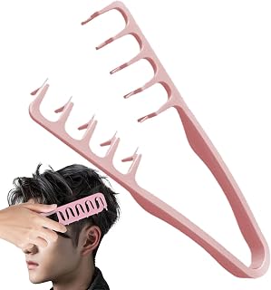 Texture Comb, Volumizing Wide Tooth Hair Styling Comb, Roots Volume Tools, Foundation Capacity Appliance Maximum Lift, Bangs Stitch Grooming Accessories for Women, 20 x 10 x 11 x 0.94in (Pink)
