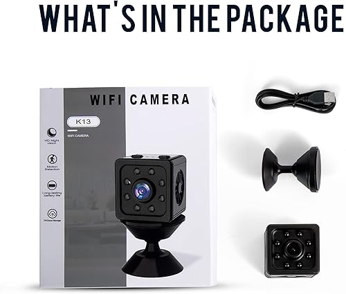 Miniatura 5 de Mini cámara espía cámara oculta 1080p HD WiFi cámara de seguridad, visión nocturna portátil, niñera, vigilancia de seguridad para el hogar, monitor