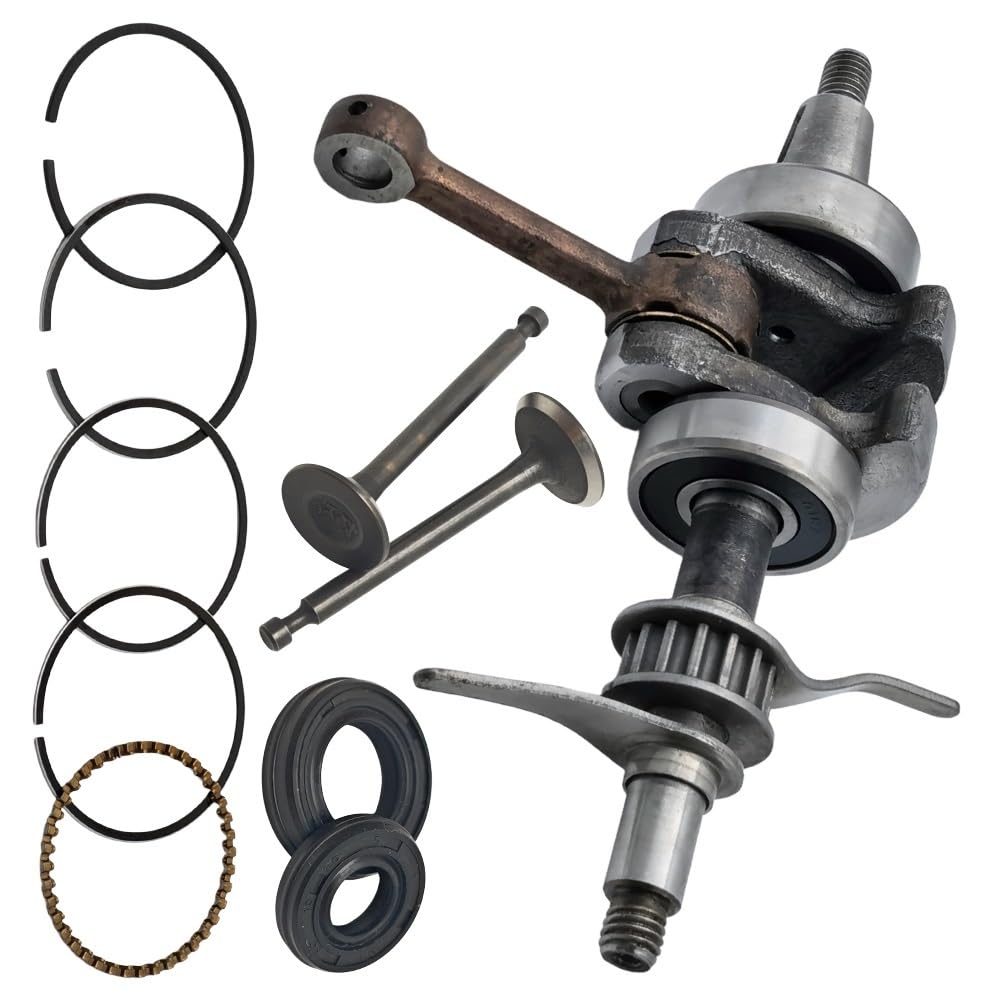 Kit de Juntas de pistón y válvula de Sello de Aceite del cigüeñal, Compatible con GX35, 35 CC, GX 35, Motor pequeño for cortacésped.