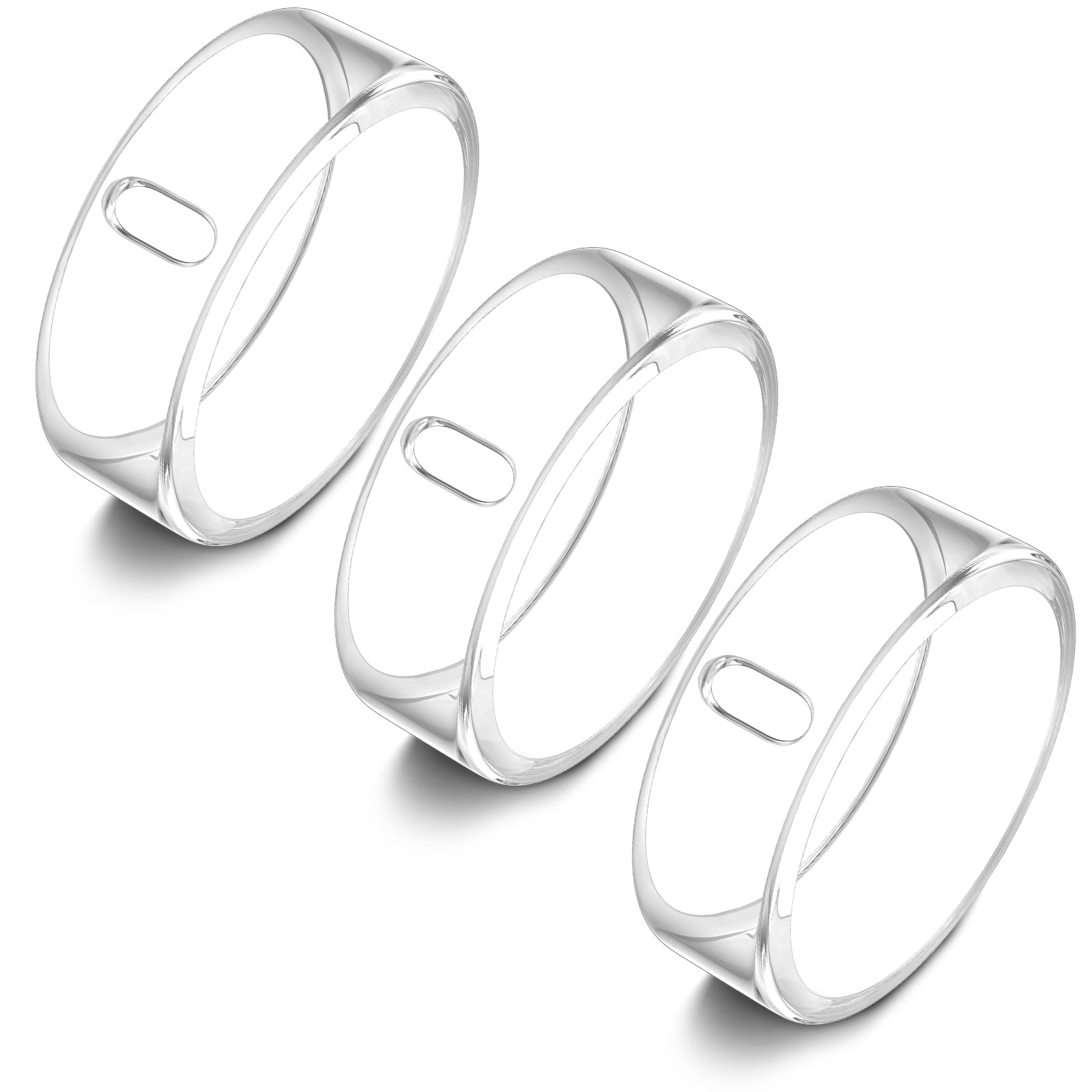 Photo 1 of 3 Pack Cover Compatible with Oura Ring Gen 4/Oura Ring Gen 3 Horizon/Heritage, Support Charging with Cover on, Anti-Scratch TPU Protector for Men Women (Size 6, Clear*3)