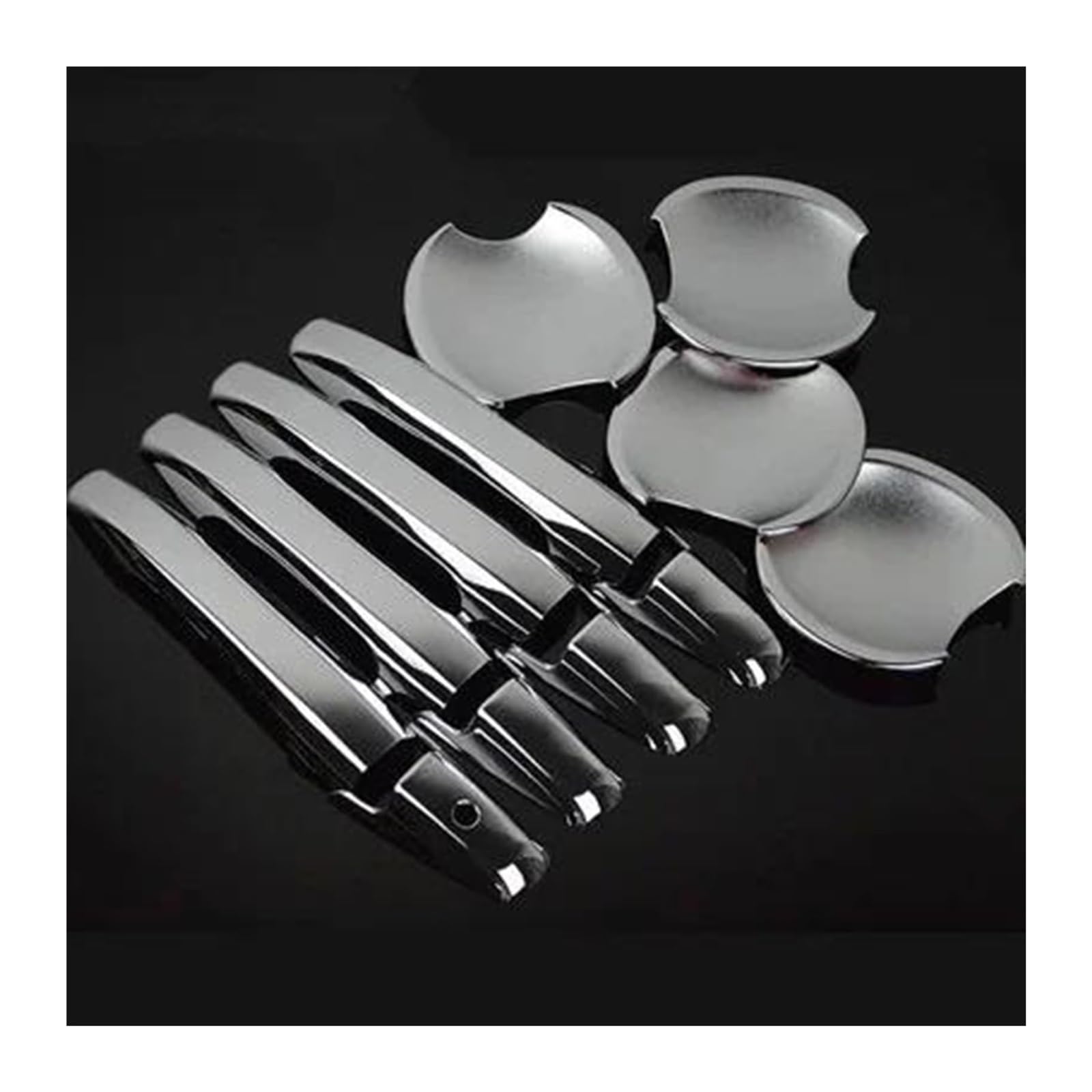 Hckclmbmzw E For Civic 2006 2007 2008 2009 2010 2011 Carbon Fiber Chrom Car Door Handl Cover Decor Trim Styling Accessories Door Handl Cover(E)