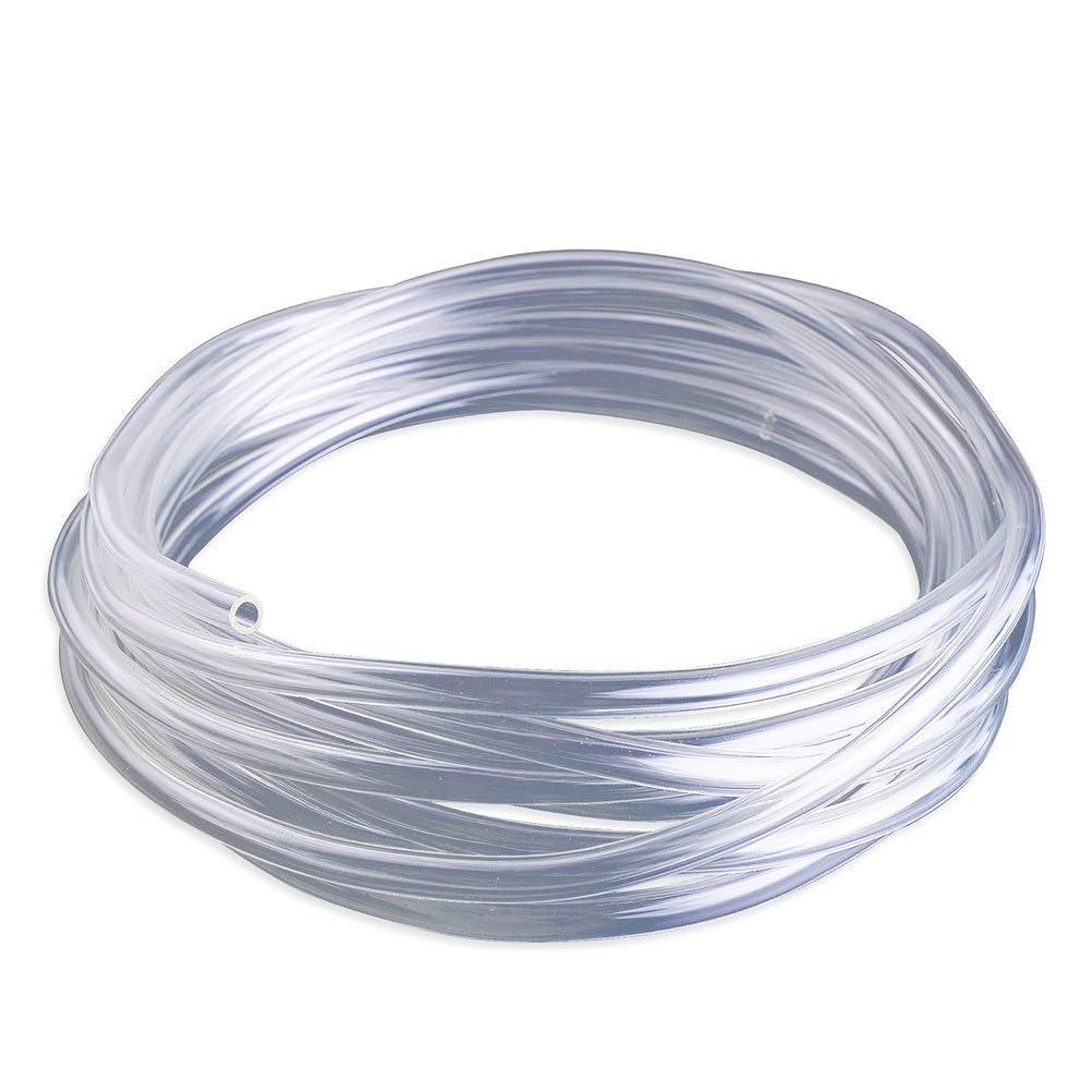 COYOUCO PVC Clear Flexible Tubing 1.5Mm ID X 2.5Mm OD, 10M Transparent Vinyl Hose for Water, Air and Liquid Transfer, Aquarium, Garden
