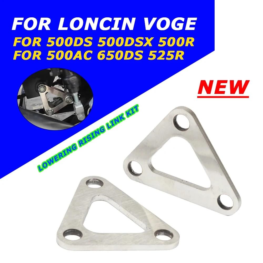 Tiranti abbassamento Misura Per Loncin Voge 525 R 525R 650DS 500 DSX AC DS Moto Sospensione Abbassamento Collegamenti Aumento Kit Kit abbassamento