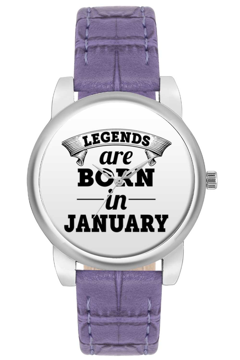 BIGOWL Wrist Watch for Women Legends are Born in January Branded Fashion Watches for Girls - Best Casual Analog Leather Band Watch (Perfect Birthday Month Gift) (B01N2M1X5N) Amazon Price History, Amazon Price Tracker