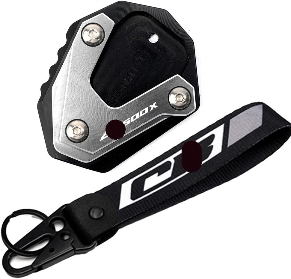 Motorcycle Foot Plate Pad CB500X 2023 for CB 500 X CB 500X 2013-2023 2022 2020 Motorcycle Accessories Kickstand Foot Side Stand Enlarger Pad Keyring