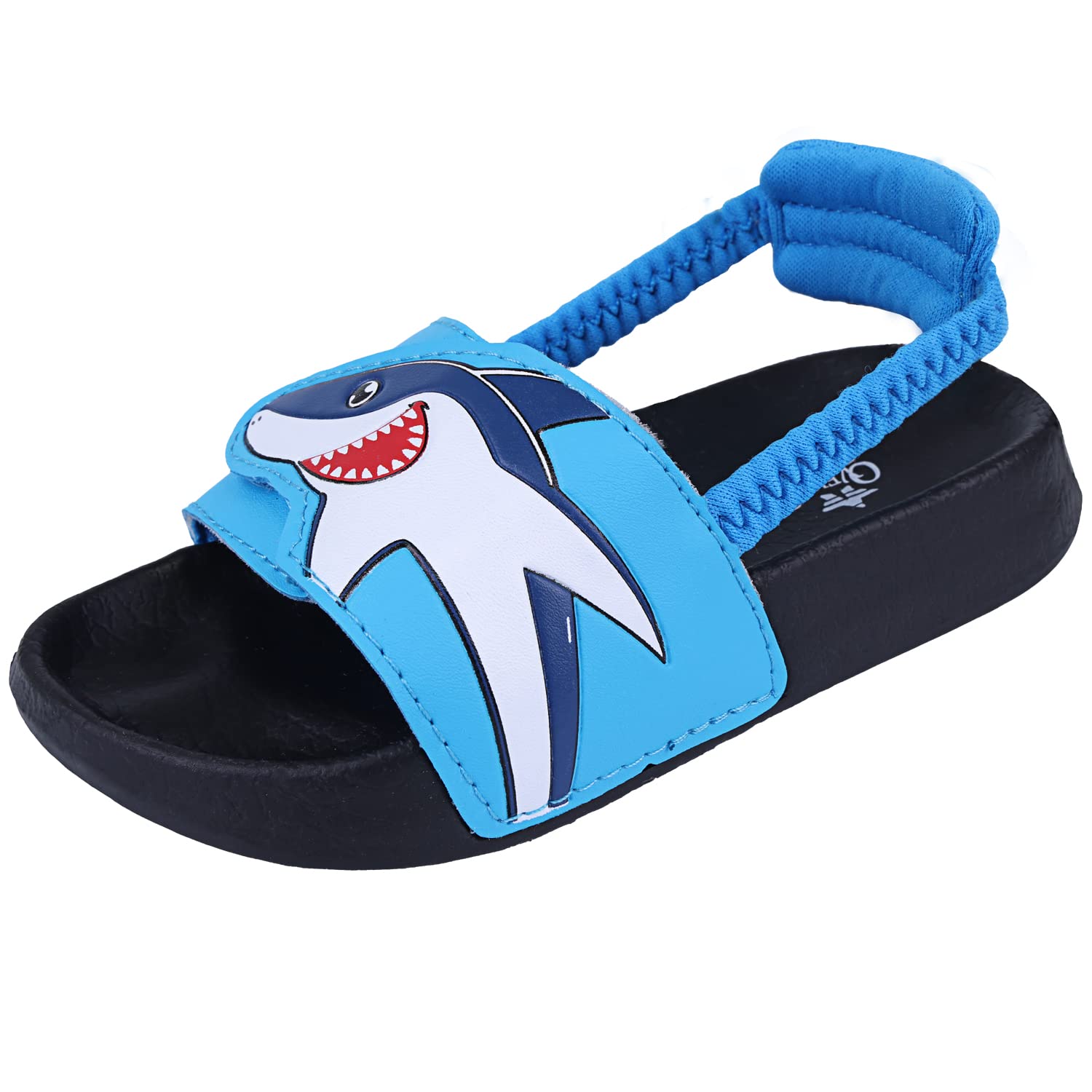 Lanivic Sandalias Niños Niñas con Punta Abierta Banda Elástica Verano Ligero Zapatillas de Playa y Piscina
