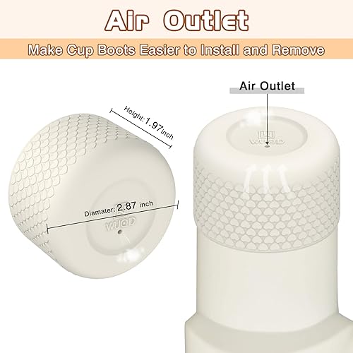 Miniatura 4 de WUQID Bota de silicona con textura en forma de corazón compatible con Stanle Quencher H2.0 e IceFlow Flip de 20 onzas, 30 onzas, 40 onzas y Hydro