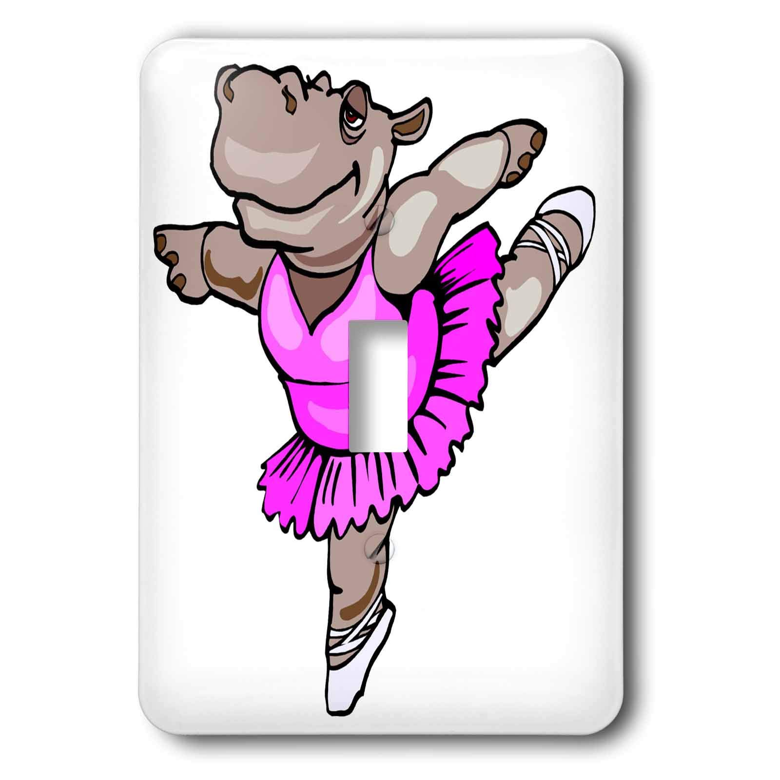 Interrupteur Hippo Ballet Dancer idéal pour décorer une chambre d'enfant avec humour