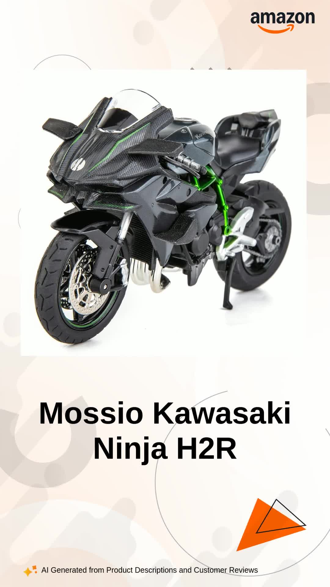 Mossio® Metal Body Compatible for 1:9 Kawasaki Ninja H2R