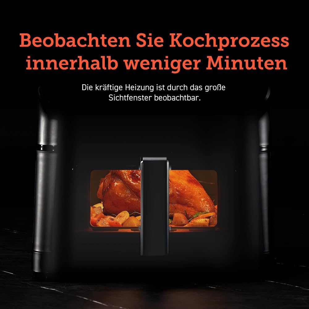 Cosori Frytkownica Powietrzna, Czarny, 6.2 l