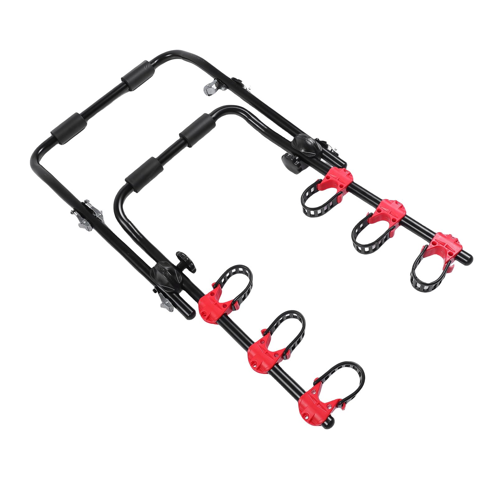 Generic Portabici per Auto, Portabici Posteriore per Veicolo con Fibbie in Gomma Morbida, Cinghie Regolabili, per Auto, Ideale per Mountain Bike, Berlina e SUV