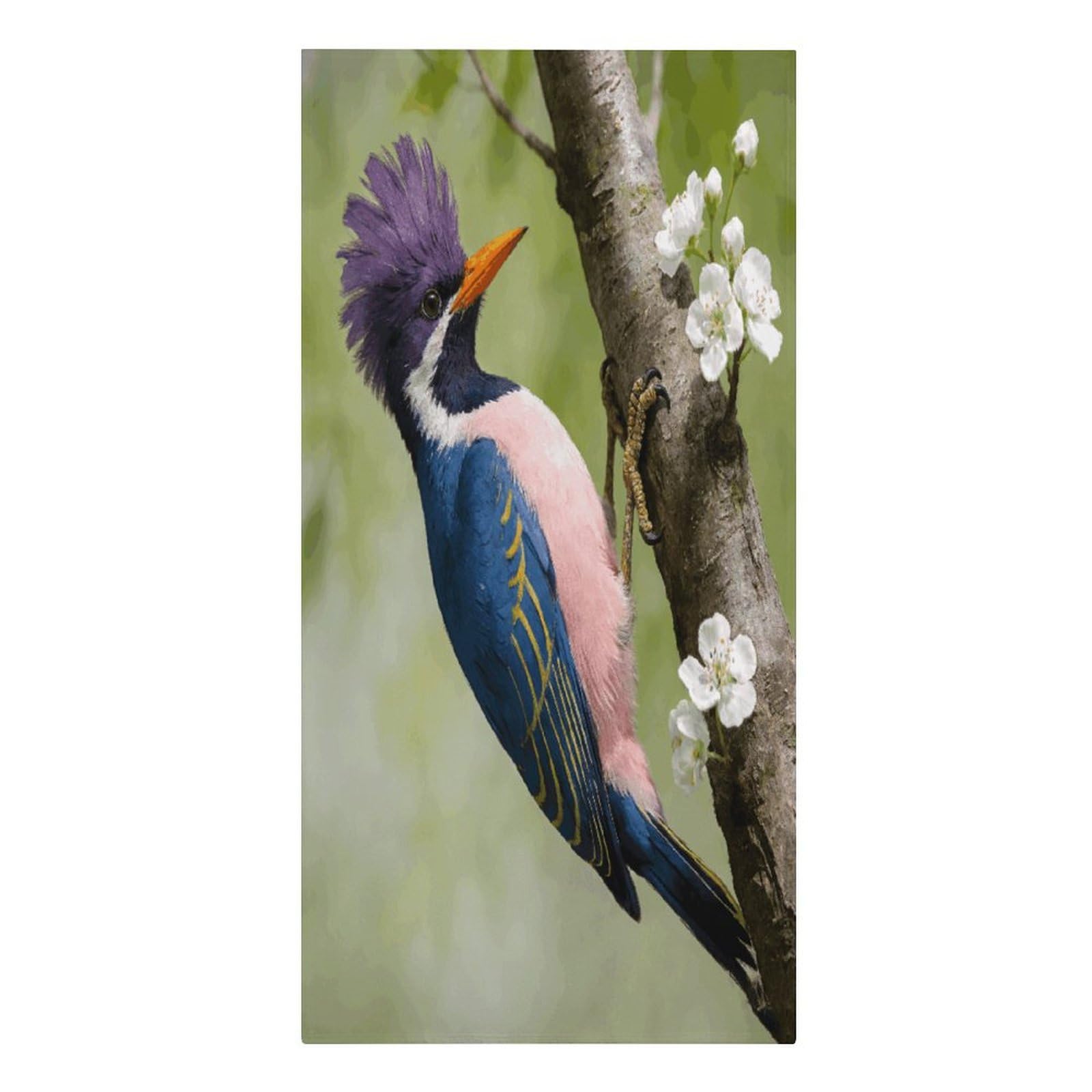 VstaDank Woodpecker Beach Towels Microfiber Absorbent Extra Large Bath Towels Quick Dry Lightweight Thin Pool Towel Soft Swim Travel Towel Beach Accessories for Adult Gift