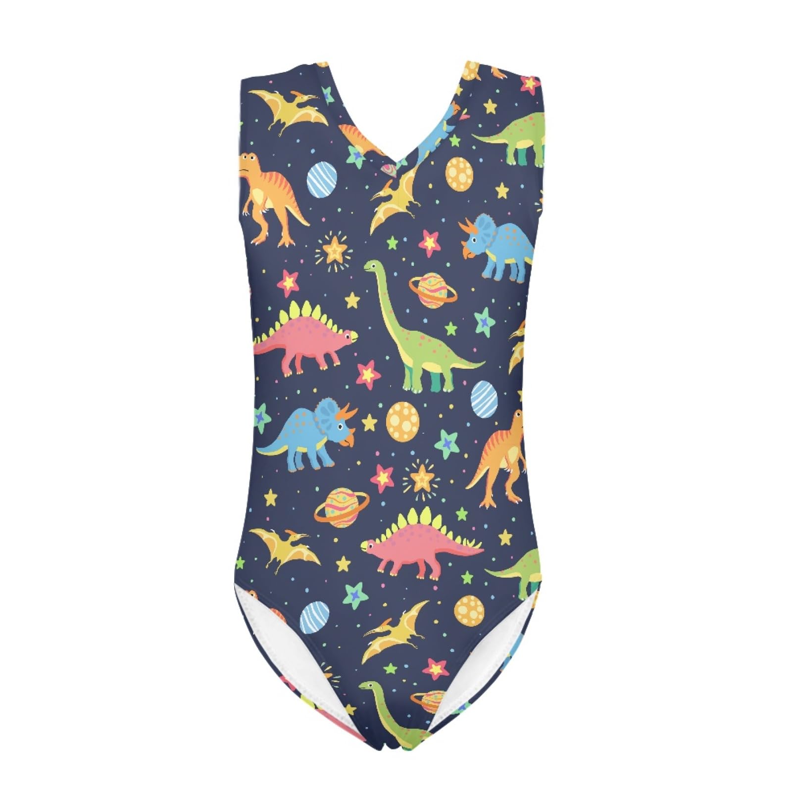 INSTANTARTS Leopard Leotard Girl Gymnastics Toddler Tank Biketards One Piece
