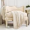 CREVENT Farmhouse Boho Knitted Throw Blanket for Couch Sofa Chair Bed Home Decoration, Soft Warm Cozy Light Weight for Spring Summer Fall (50''X60'' Mustard/Yellow)
