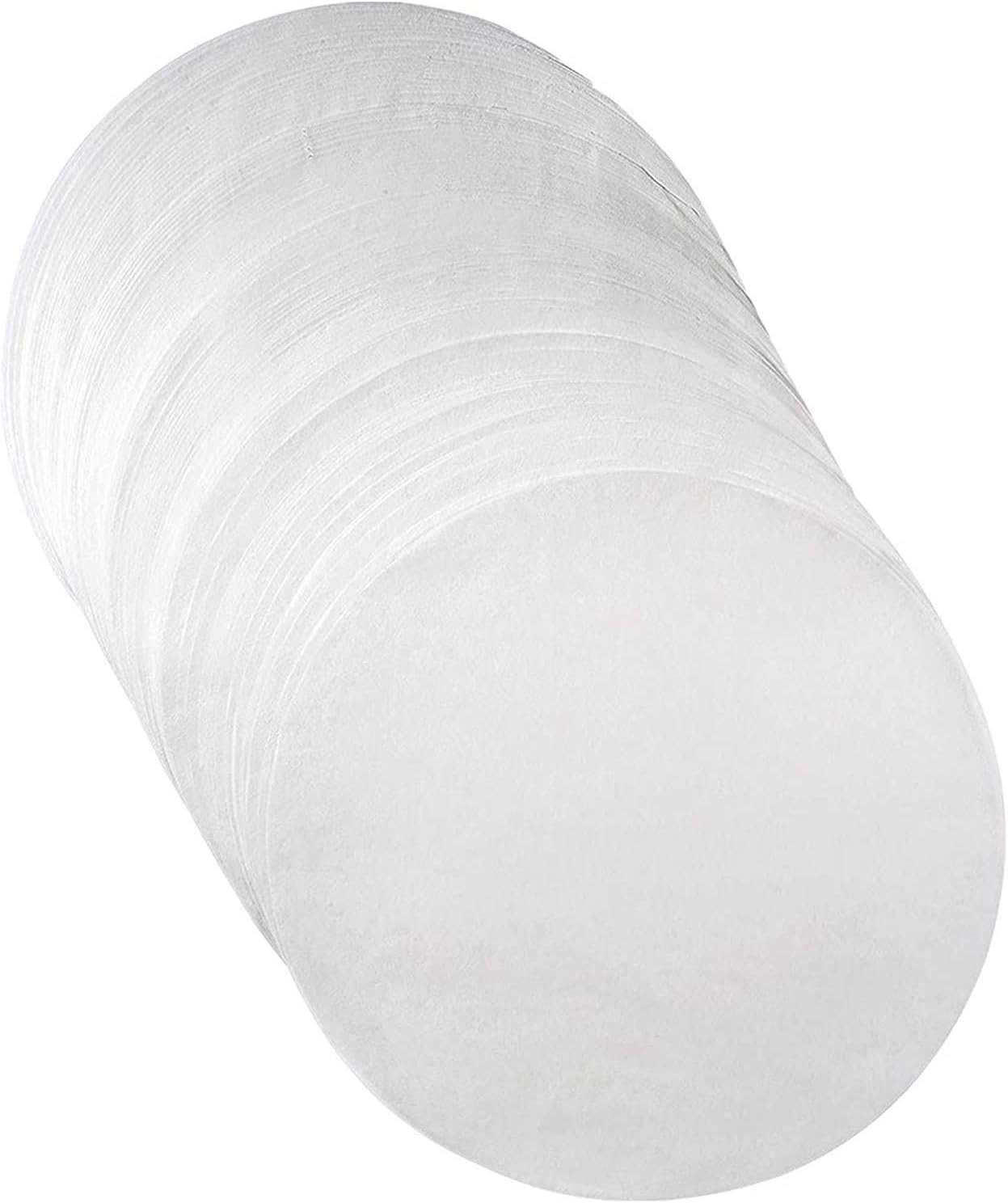 FAIRMART Parchment Paper Baking, Cooking Round Cake Shape Sheets (9 Inch, White) - 50 Paper Pack