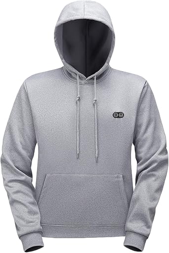 Heated Hoodie for Men Women Rechargeable Warm Thick Sweatshirts USB Powered Outdoor Heated Pullover with Pocket