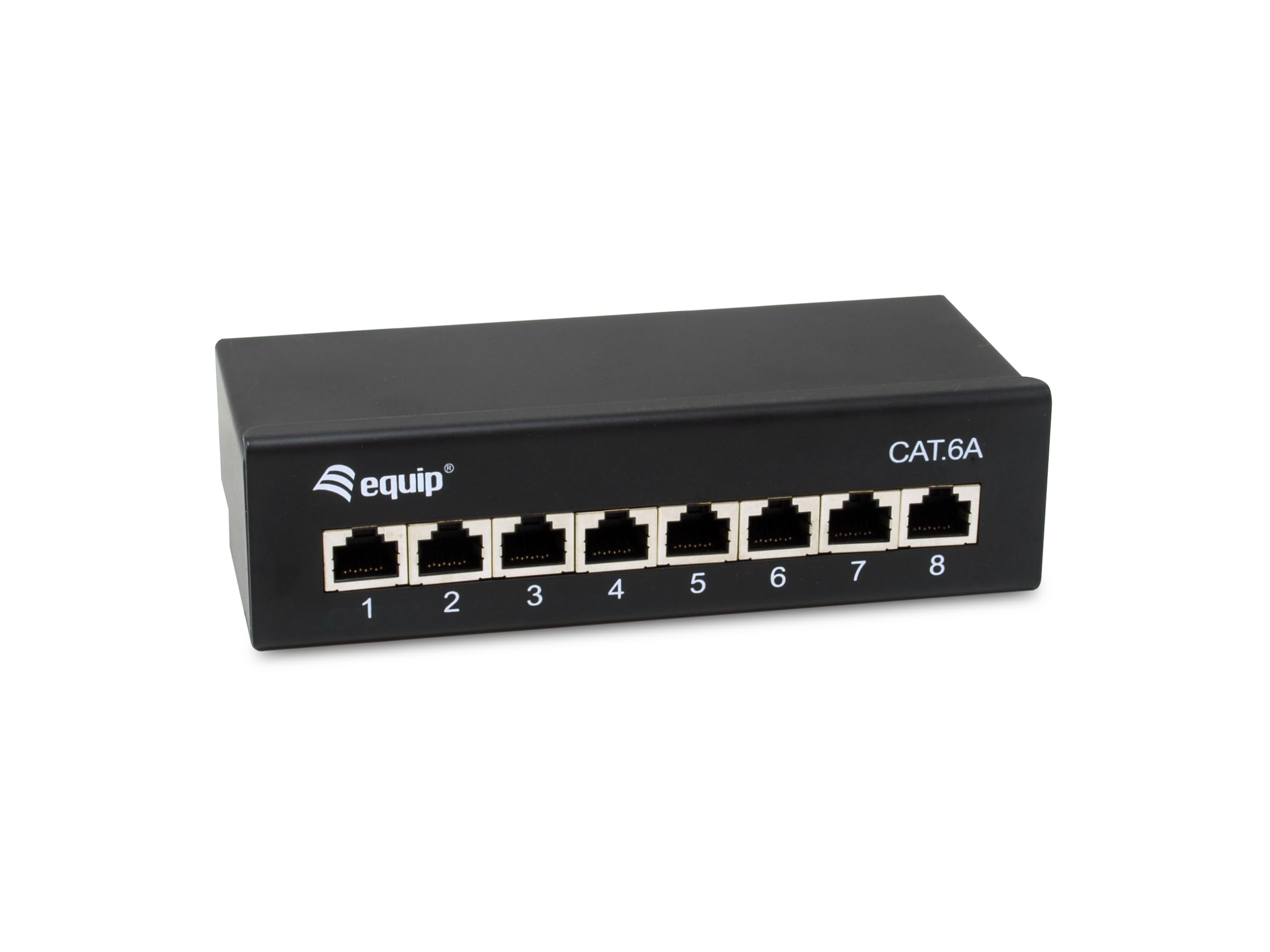 Equip 326621 8-Port Cat.6A Shielded Desktop Patch Panel Black