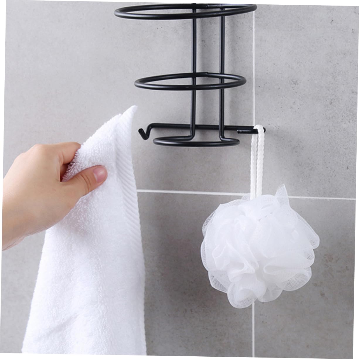 DOITOOL 3stücke Wandhalterung Für Haartrockner Fönhalter Aus Robustem Minimalistisches Design Für Badezimmer Hohe Temperaturbeständigkeit Platzsparende Aufbewahrung Schwarz