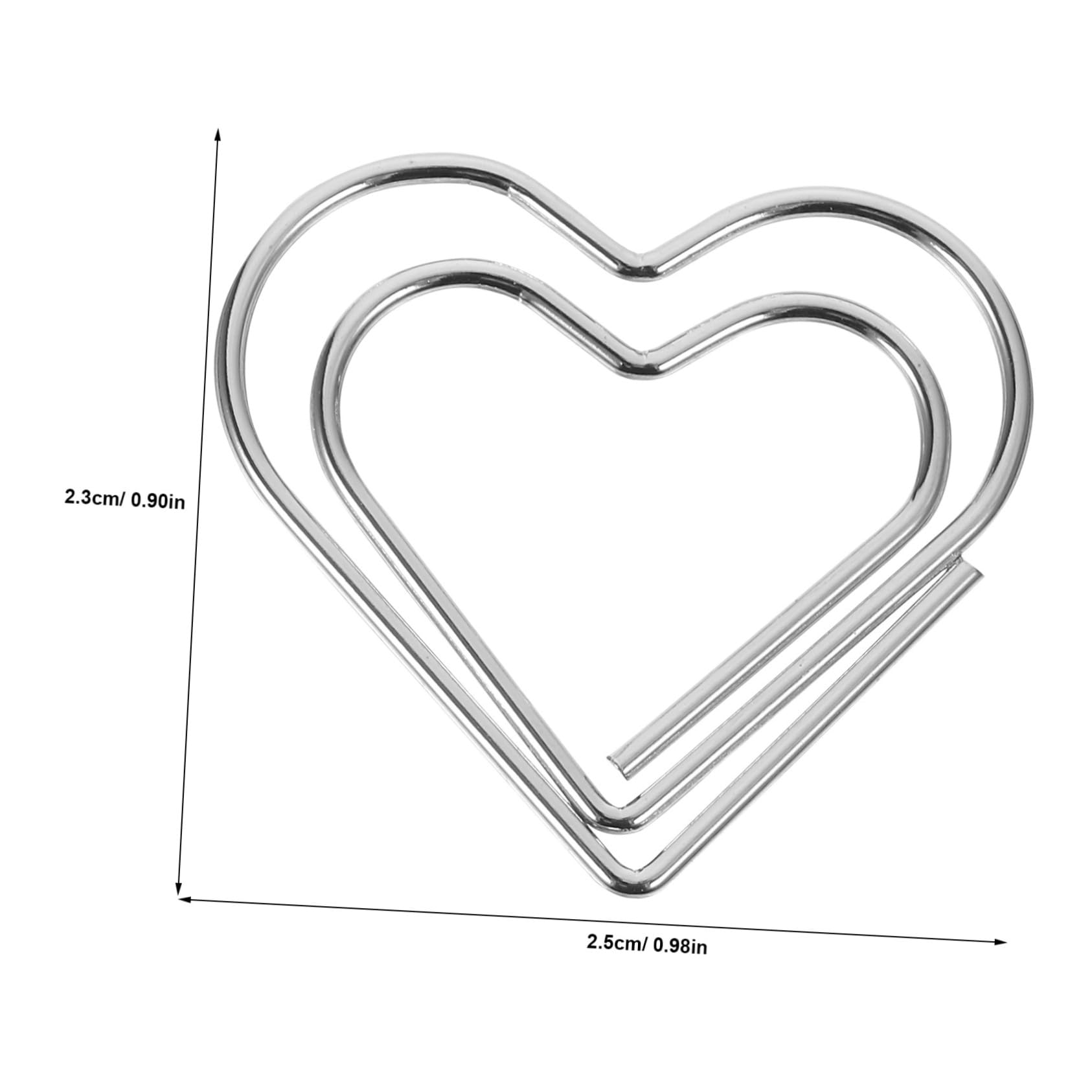 Housoutil 4 set Fermacarte A Forma Di Cuore Fermacarte Decorativi Fermacarte Per Ufficio Fermacarte Piccoli Fermacarte A Forma Di Cuore Fermacarte Creativi Fermacarte 100 pezzi * 4