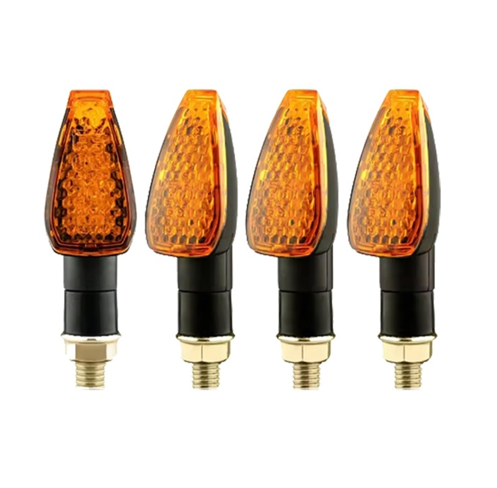 Motocicleta para Intermitentes Luz de señal de Giro para Motocicleta, 14 LED, luz Intermitente, 12 V, 10 mm, Accesorios para Montaje de Motocicleta