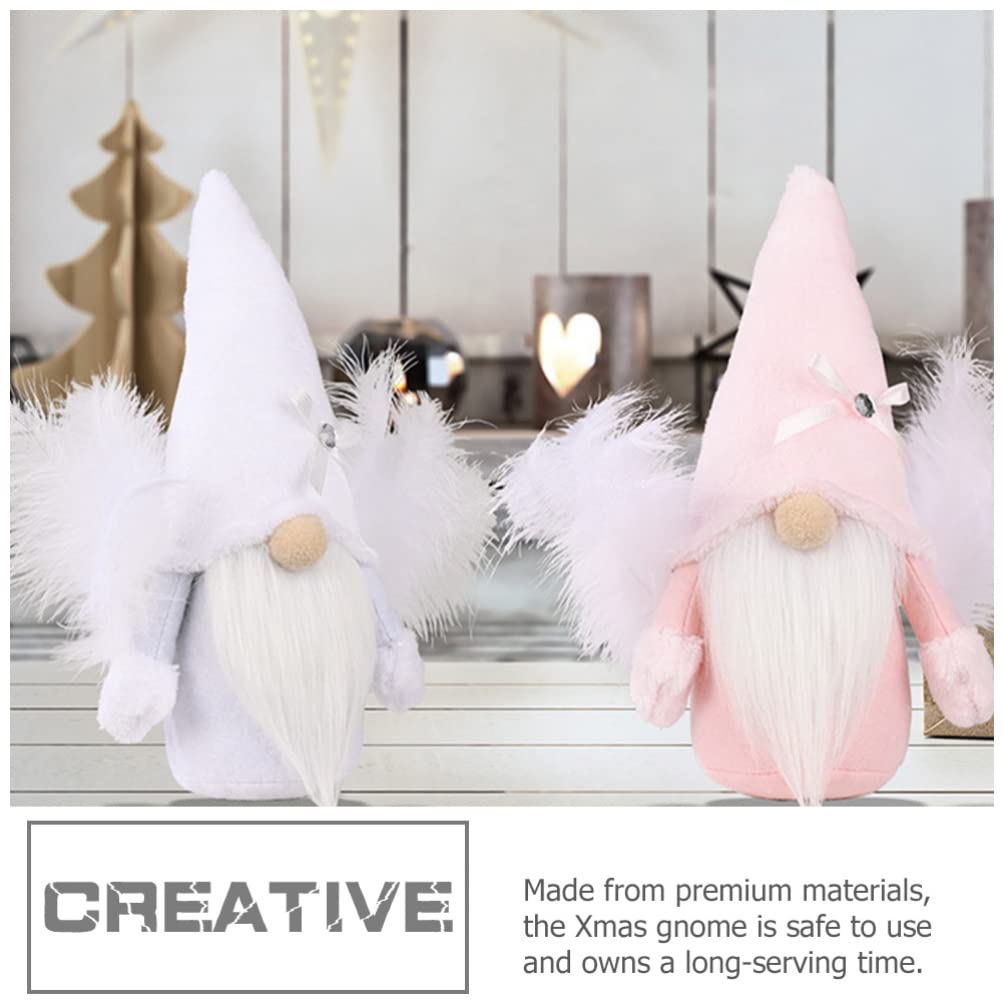 2 Stück Weihnachtswichtel-Deko – Ca. 32 Cm Hoch, Aus Plüsch & Filz – Ohne Gesicht, Mit Weichem Standfuß