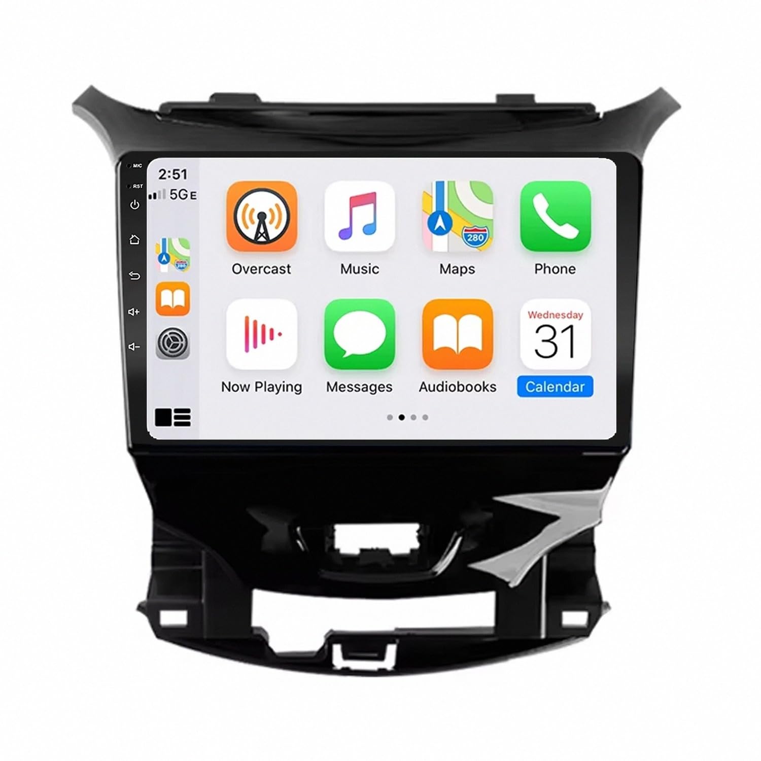 Car Stereo Carplay Radio de Coche para Chevrolet Cruze 2015-2020 Soporta Bluetooth, Control Volante, USB, WiFi, 4G, Mirror-Link, GPS Navegador/Radio FM, 4 Nuclear 4G+64G