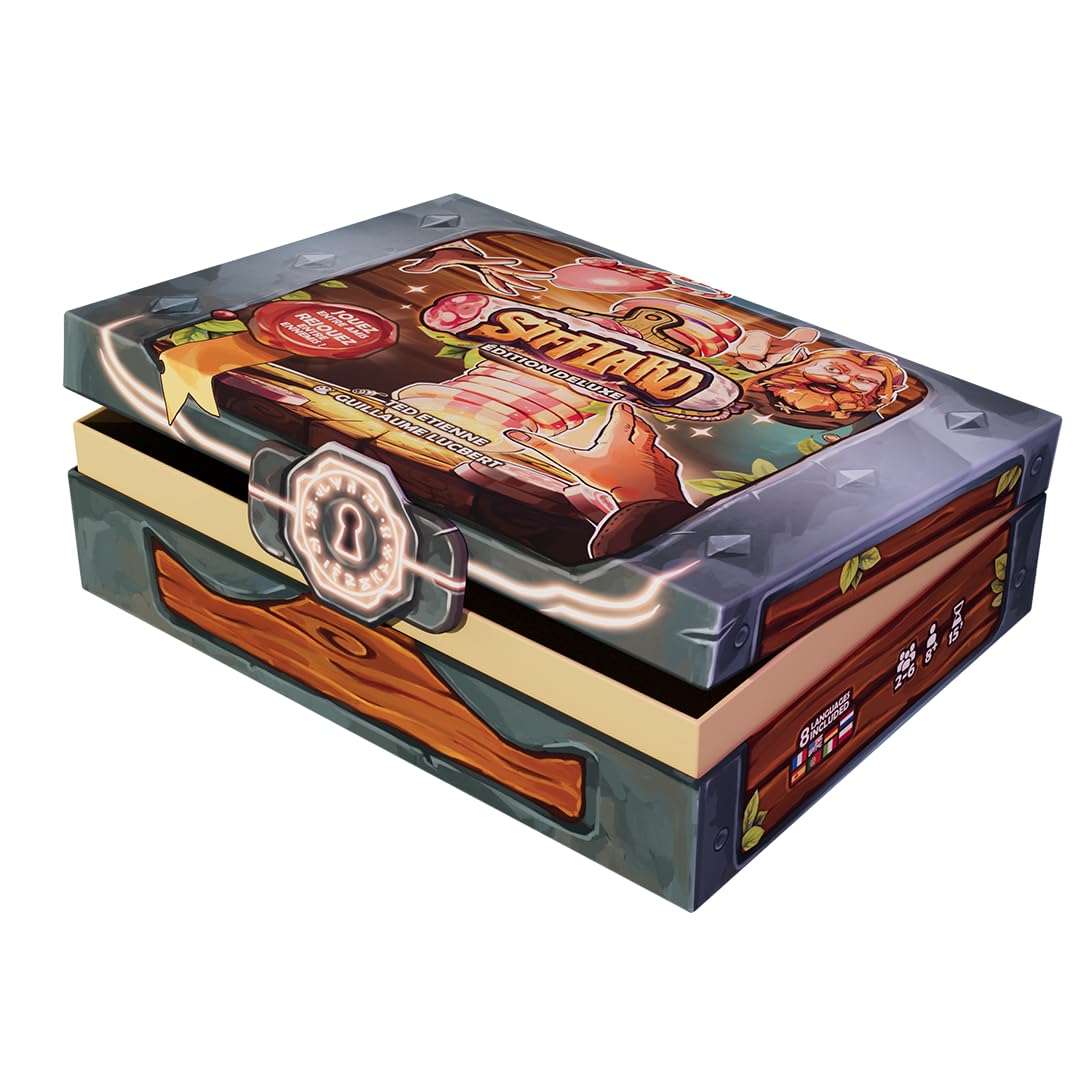 SIFFLARD Édition Deluxe Version Française - Jeu d'Ambiance Hilarant - Entre Amis et en Famille - 8 Ans et Plus - 2 à 6 Joueurs - 15 Min par Partie - Application Gratuite (Édition deluxe)