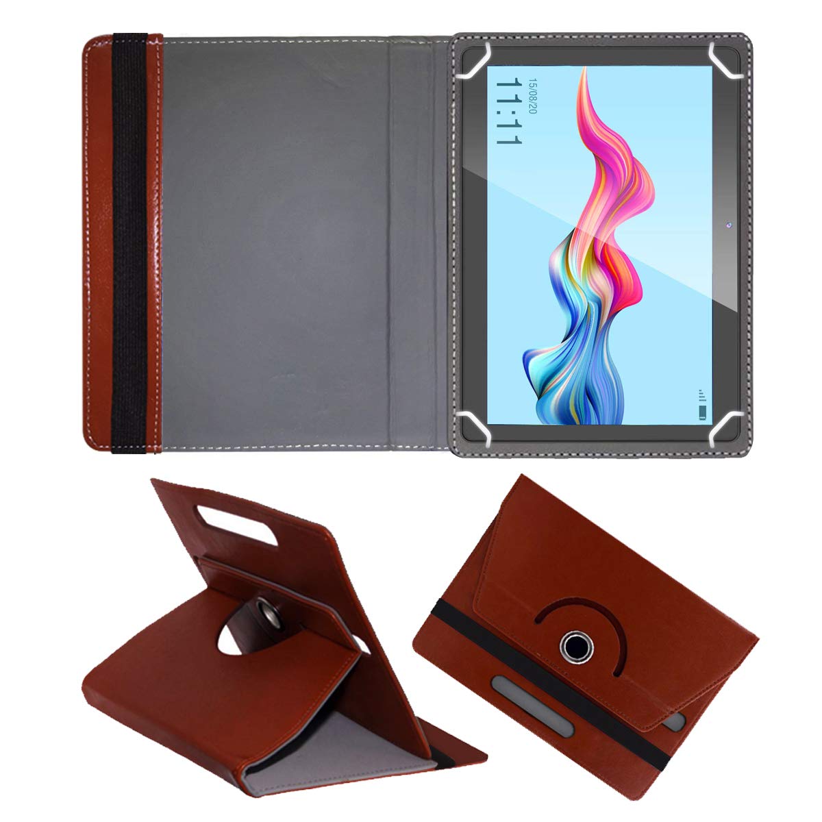 Fastway Rotating Leather Flip Stand Case Cover for Swipe Slate 2 Tablet (10.1-inch Wi-Fi + LTE + Calling) Cover Stand Black (Brown) (B08K4Y9S45) Amazon Price History, Amazon Price Tracker