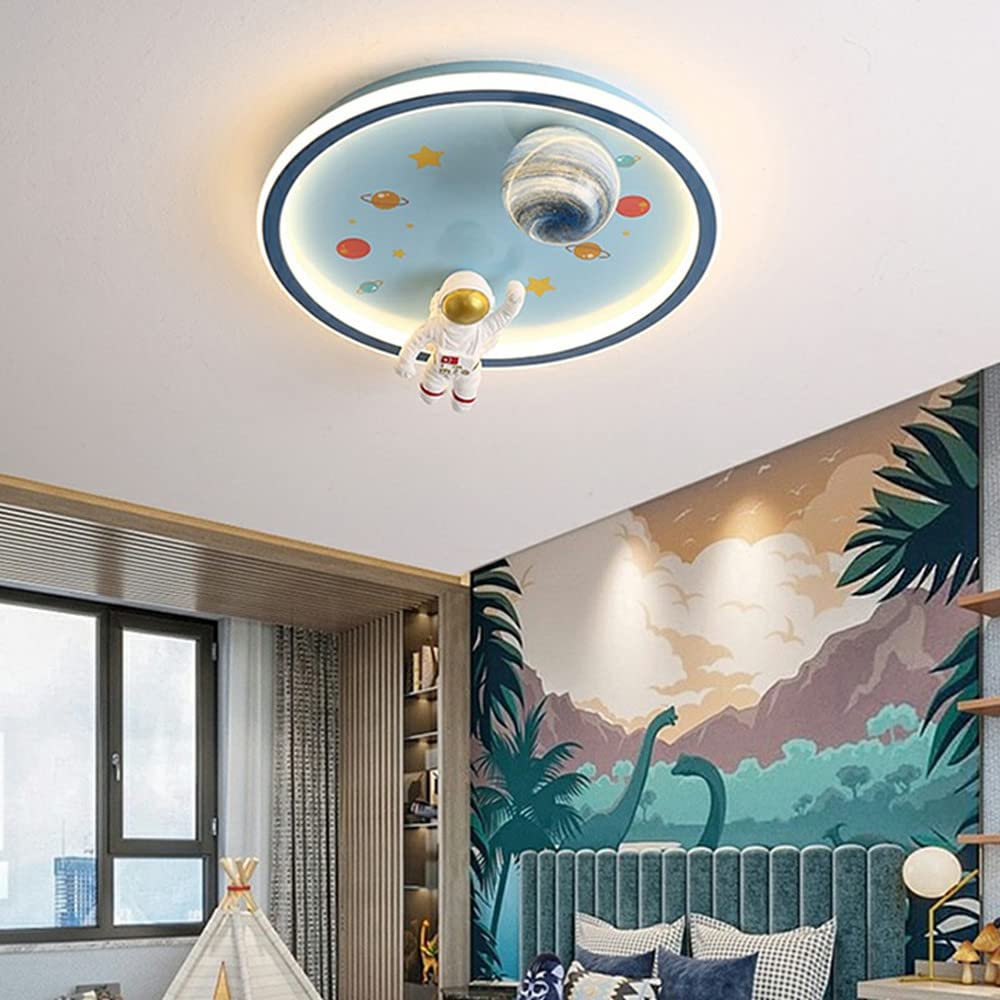 Plafoniera A LED Per Cameretta Bambini Con Tema Astronauta | Dimmerabile E A Incasso | 50cm | Temperature Regolabili 3000K-6000K - Foto 9