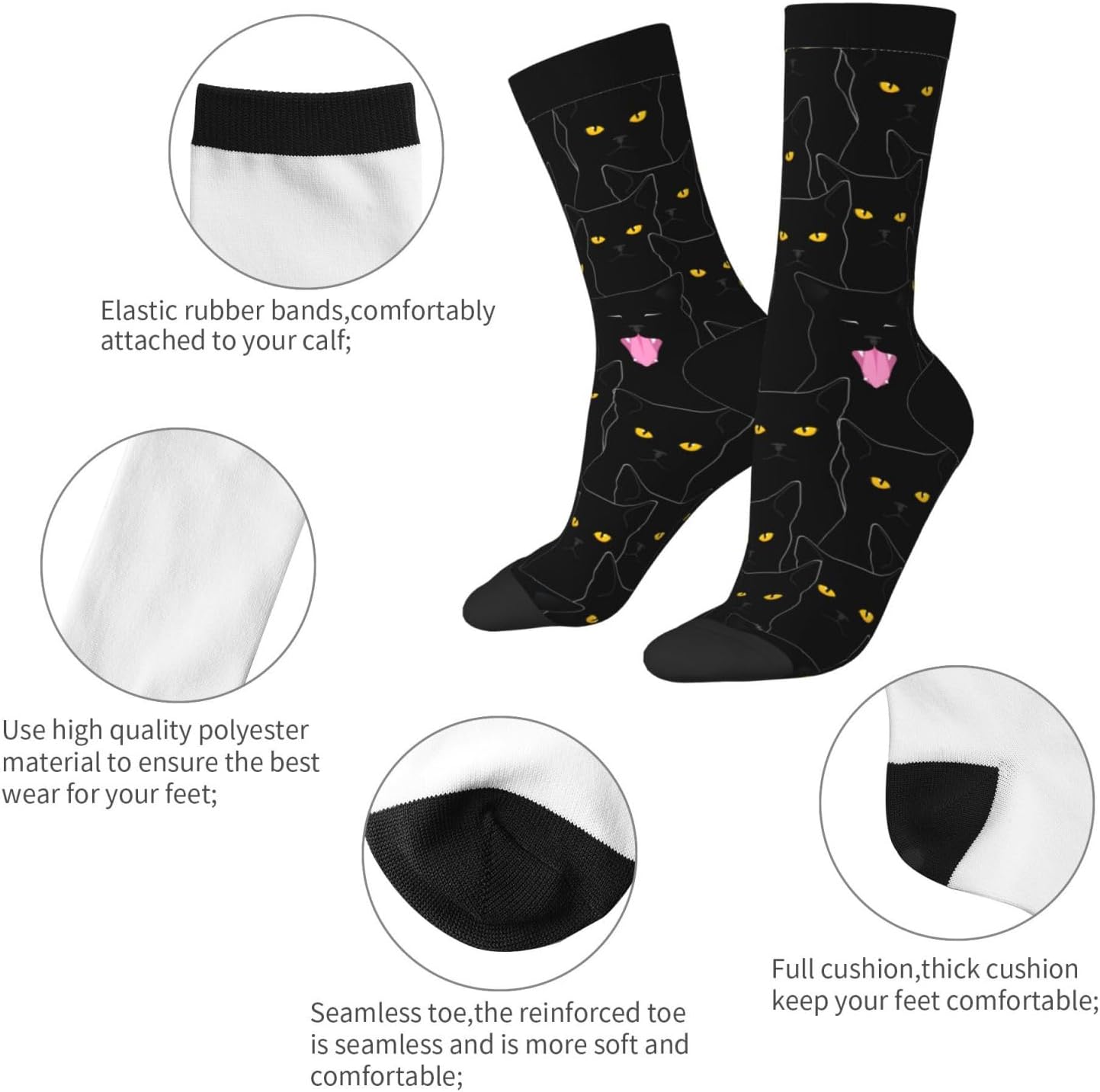 Pickles Novelty Socks Crazy Funny Crew Dress Socks For Men Women - Image 4