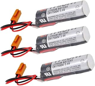 Bestome - Batería de repuesto compatible con Toshiba ER17500V CS1W-BAT01 (3 unidades, 3,6 V, 2700 mAh), color marrón
