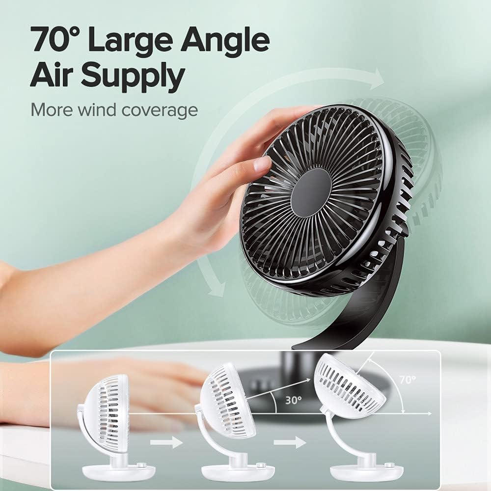 USB Mini Fan Rechargeable Desktop/Table Fan Portable Whisper Quiet Fan for Desktop Usb Fan Ventilador Cooler