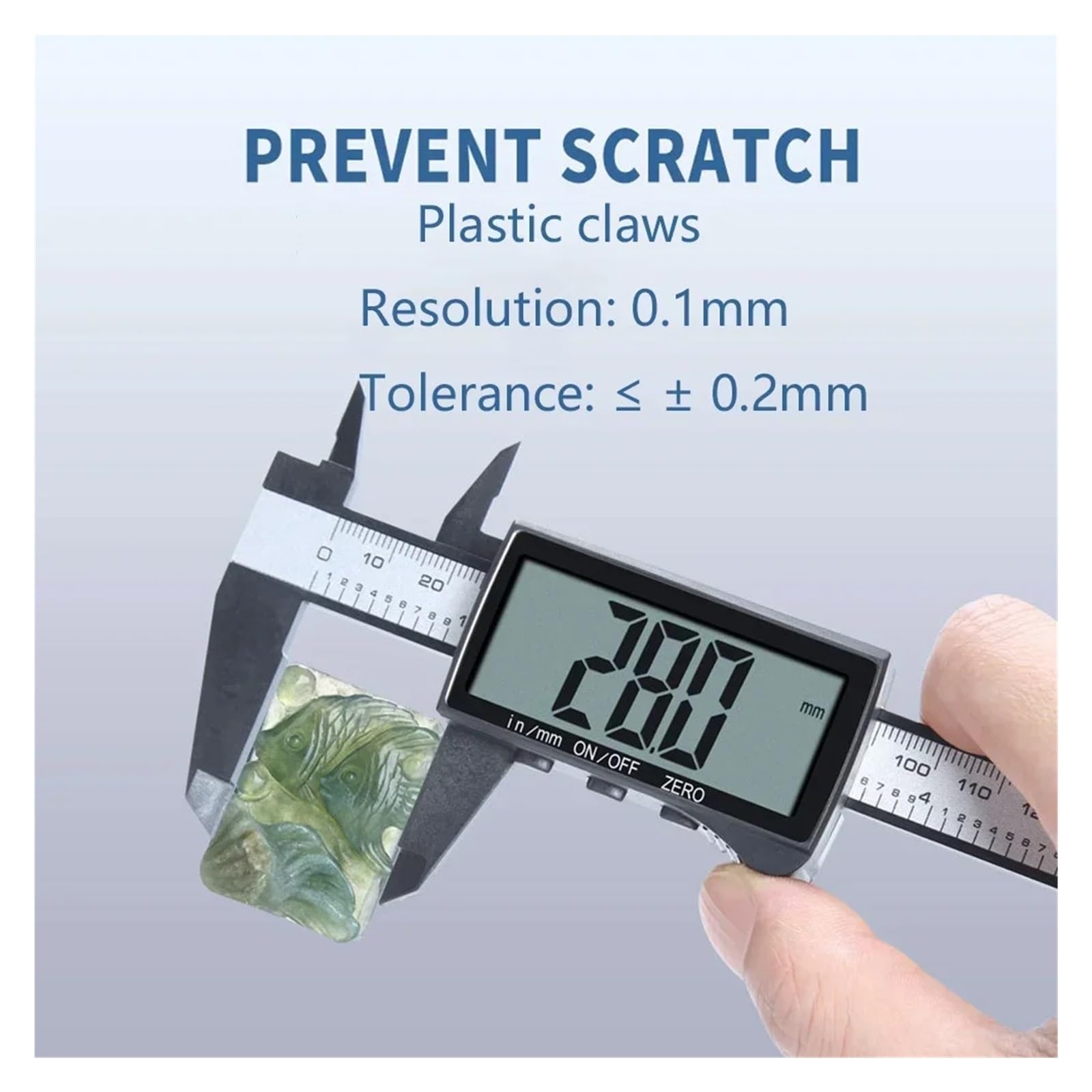 Calibro a corsoio digitale da 6 pollici 0-150 mm con display LCD, conversione in e metriche, strumento di misurazione ad alta precisione per officina meccanica(D)