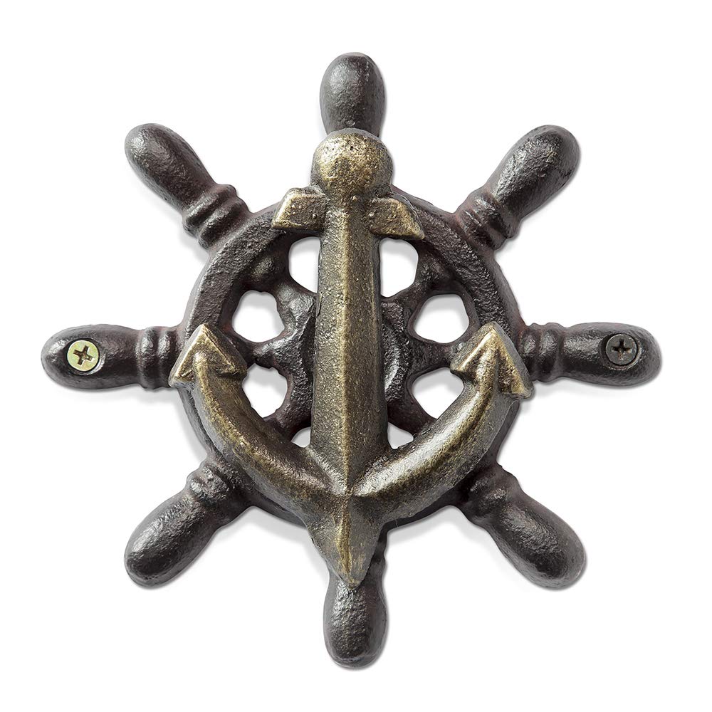 Anclaje y rueda de barco de diseño clásico para dar vida a tus paredes