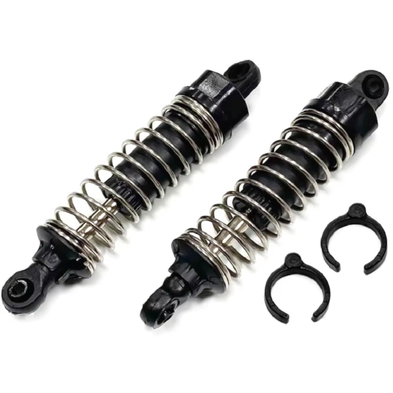 Amortiguadore Coche RC para 16101 16102 16103 16201 1/16 4x4 2 Piezas Amortiguadores Metálicos para Coche RC, Todoterreno, Vehículo De Orugas Y Accesorios De Repuesto
