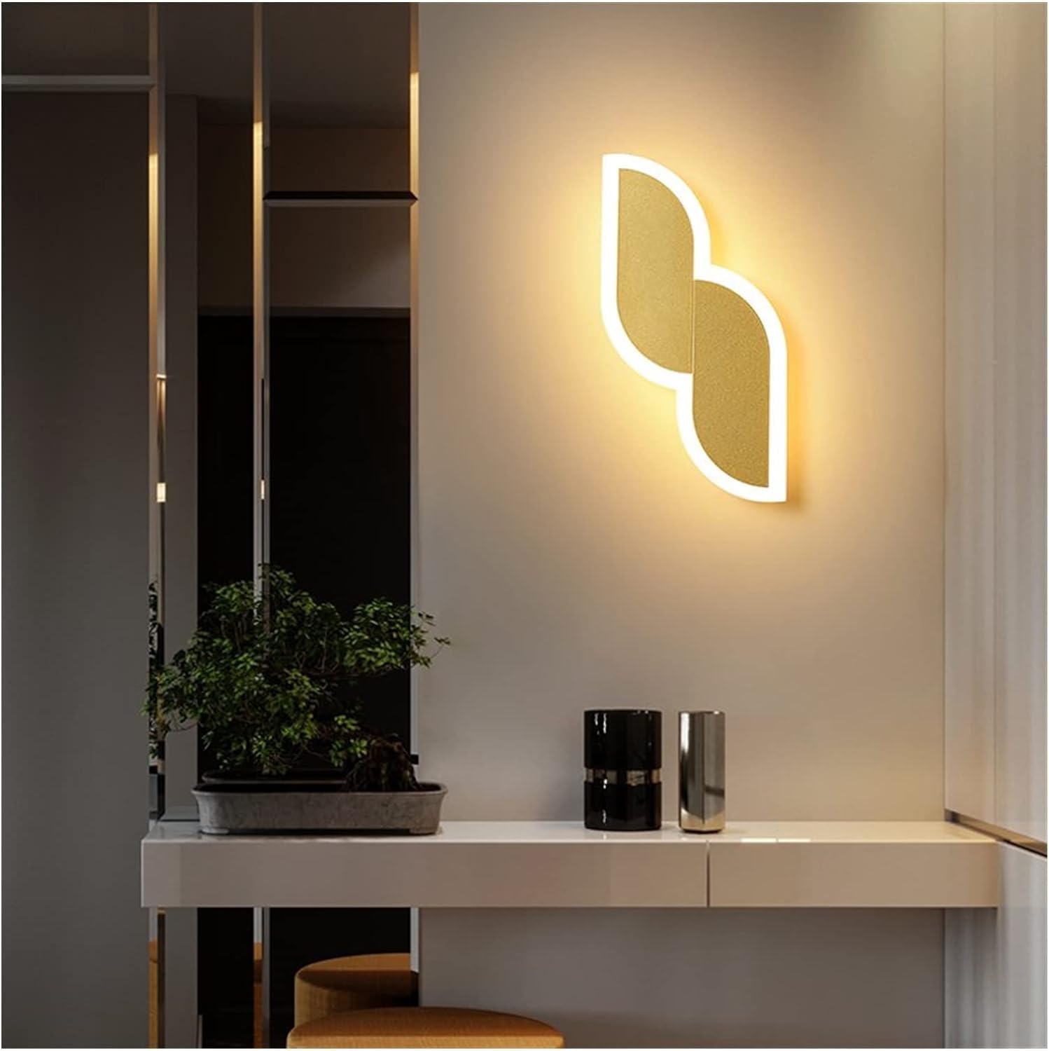 KLXSIVU Modern d Chaner & Wall Lamps - Stylish Indoor Lighting for Living Room, Bedroom, Aisle, Bathroom 25cm Pendant Ceiling Fixtures, Home Decor (d 12x30cm)