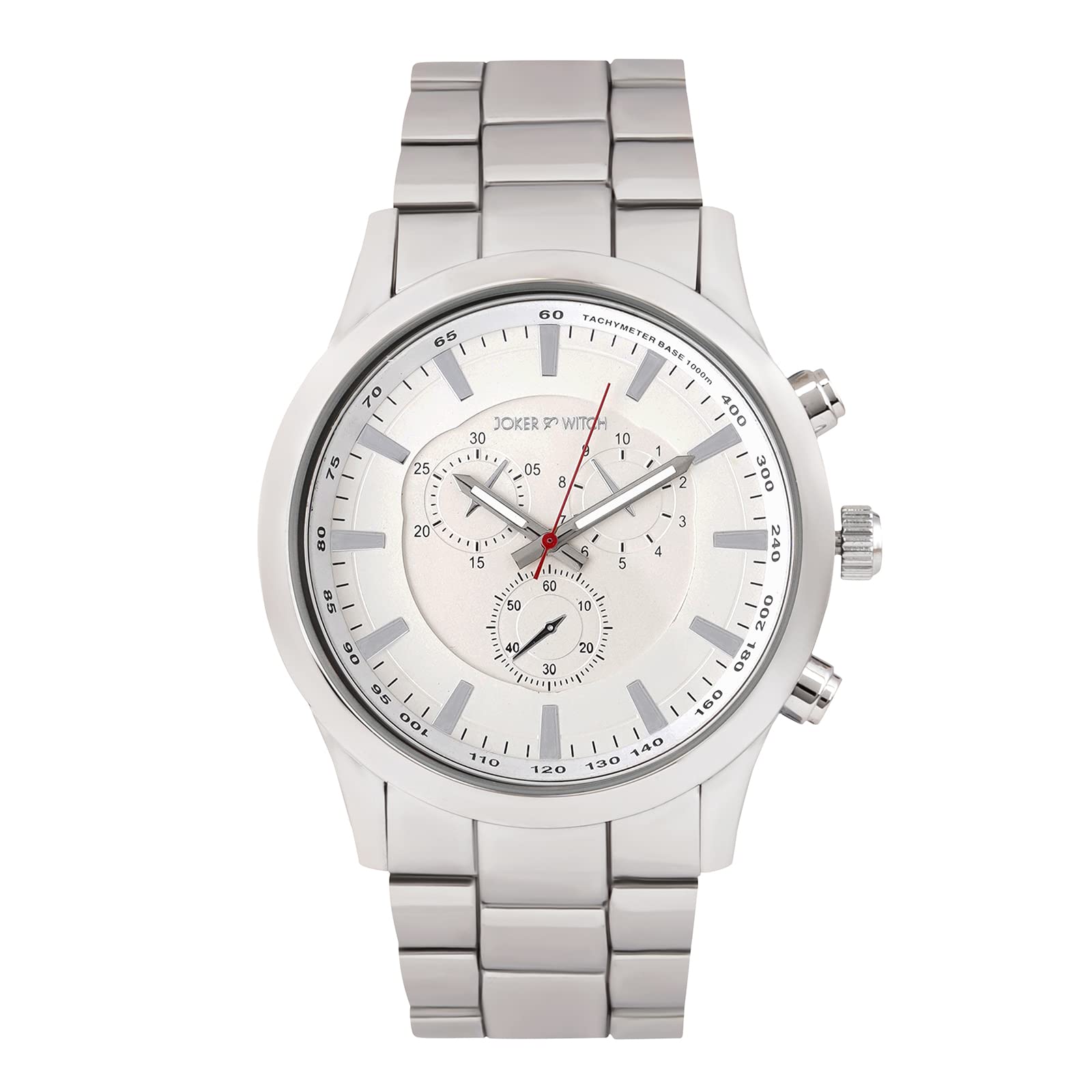 Joker & Witch Vader White Dial Silver Metal Alloy Analogue Watch for Men (B0C5MWZLK3) Amazon Price History, Amazon Price Tracker