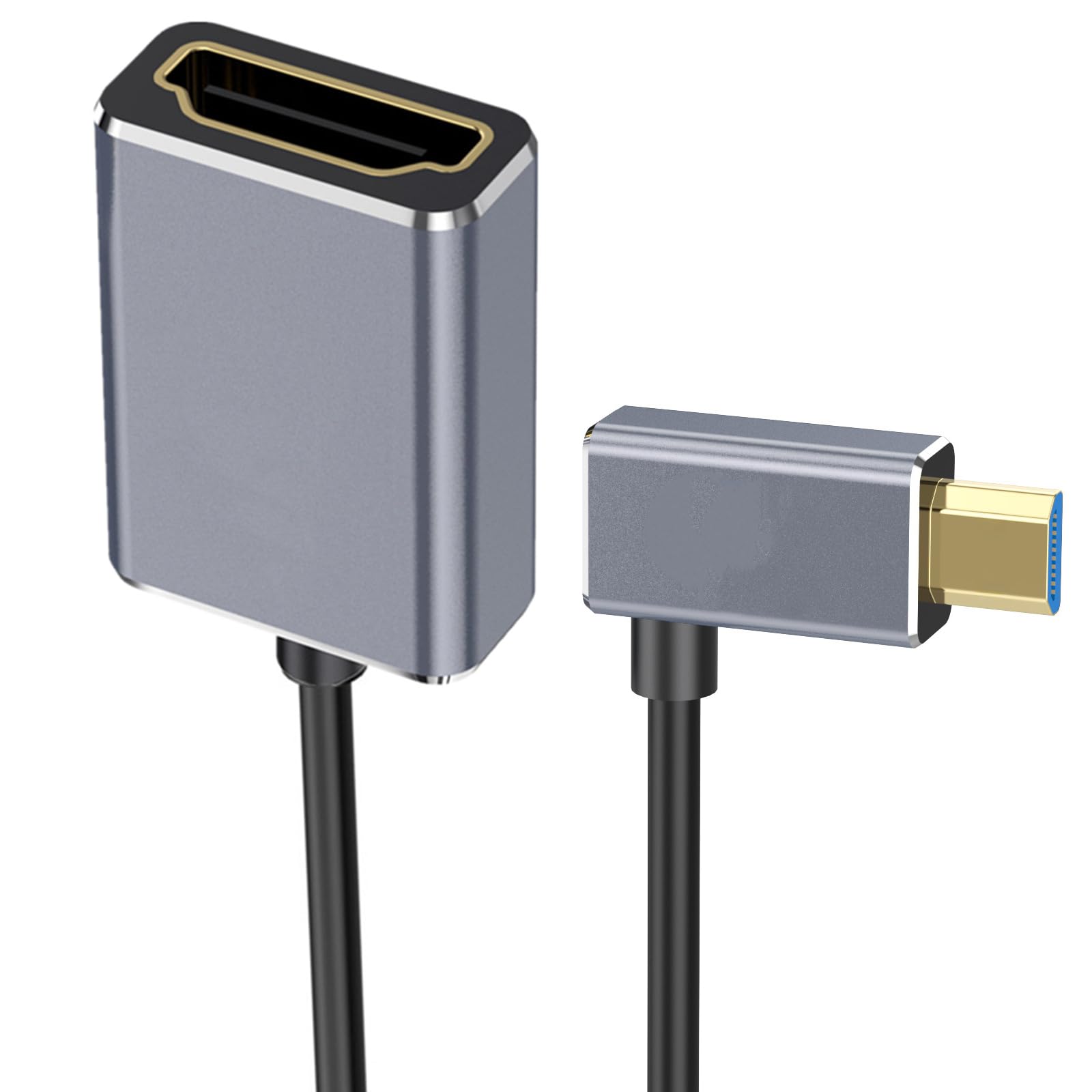 Cable de cámara 8K a 48 Gbps versión 2.1 microed a hembra con blindaje coaxial premium 7